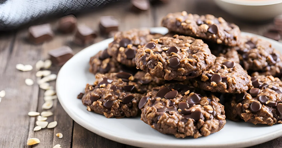 No-Bake Chocolate Oatmeal Cookies with Peanut Butter