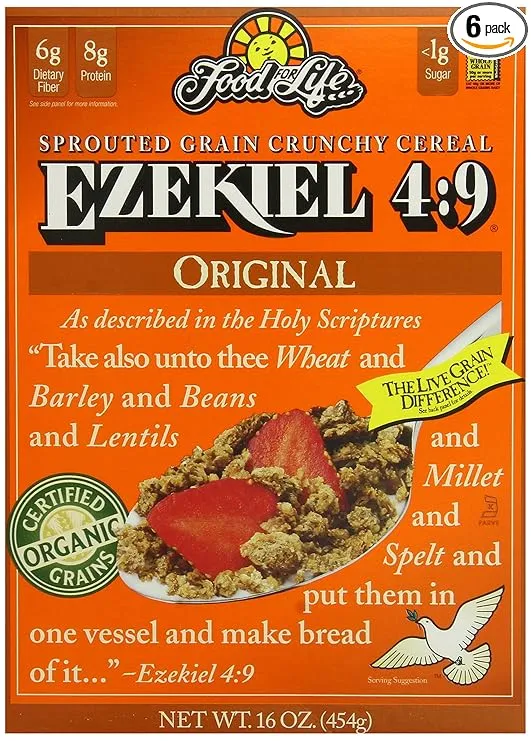 Whole Grain Cereals:Ezekiel 4:9 Sprouted Whole Grain Cereal